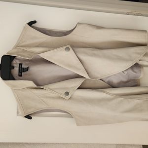 Faux suede vest